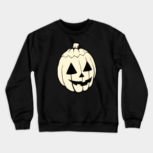 Pastel Yellow Pumpkin Crewneck Sweatshirt